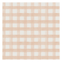 WATERCOLOUR GINGHAM SOFT CORAL