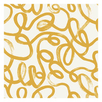 SQUIGGLE OCHRE/WHITE