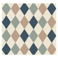 Cristiana Masi Geometric Triangle Wallpaper - Blue/Multicolours