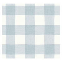 CRISTIANA MASI BLUE PLAID WALLPAPER -BLUE / WHITE