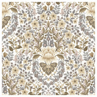 Floral Damask Wallpaper