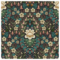 FLORAL DAMASK WALLPAPER