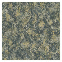 Holden Decor Pluma Teal Gold Wallpaper