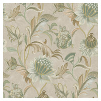 HOLDEN DECOR CECELIA BEIGE GREEN WALLPAPER