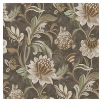 Holden Decor Cecelia Charcoal rust Wallpaper