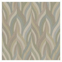 Holden Decor Arabesque Blush Aqua Wallpaper