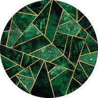 ANAGLYTPA FREDRIKSSON - DARK GREEN EMERALDS WALL MURAL 144CM X 144CM