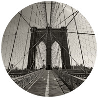 ANAGLYTPA BROOKLYN BRIDGE PERSPECTIVE WALL MURAL 144CM X 144CM