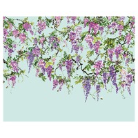 TRAILING WISTERIA AMETHYST & SKY - MURAL