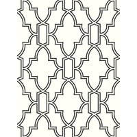 BLACK AND WHITE TILE TRELLIS