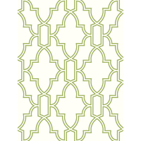 Green and White Tile Trellis