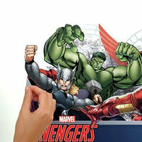 Avengers Assemble Personalization Headboard Wall Decals - Multicoloured