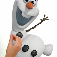 Frozen Olaf The Snow Man Wall Decals - White