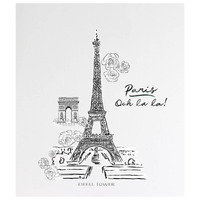 Eiffel Tower Sketch Giant Wall Decals, RMK4828GM