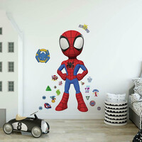 SPIDEY & HIS AMAZING FRIENDS GIANT WALL DECALS - MULTICOLOURED