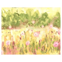 MEADOW RASPBERRY & CITRINE  MURAL 3M X 2.4M